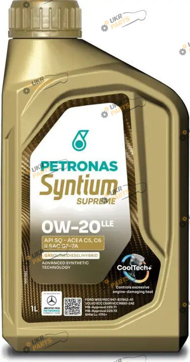 Моторное масло Petronas SYNTIUM SUPREME LLE 0W-20 1 л (71224E18EU)