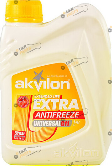 Антифриз Akvilon G11 жёлтый 10 л (AKVILONANTEXTYEL10KG)