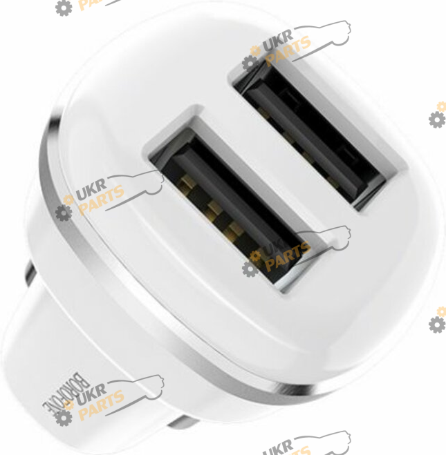 Зарядное устройство Borofone BZ13 Extreme dual port White USB 2.4 А (BZ13W)