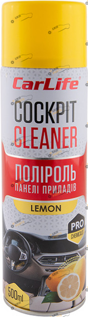 Полироль для торпеды Carlife Cockpit Cleaner Лимон 0.5 л (CF503)