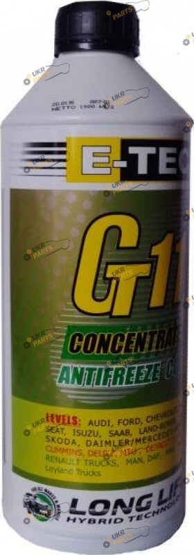 Концентрат антифриза E-TEC Gt11 Glycsol G11 синий 1.5 л (4267)