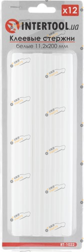 Клеевые стержни Intertool 11.2х200 мм белые 12 шт (RT-1022)
