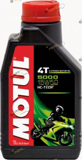 Моторное масло Motul 5000 HC-Tech 4T MA2 15W-50 1 л (837911)