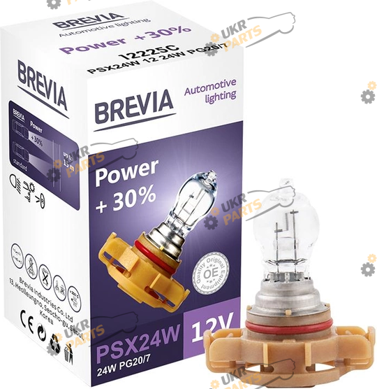 Лампочка габарита Brevia Power +30% CP PSX24W (12225C)