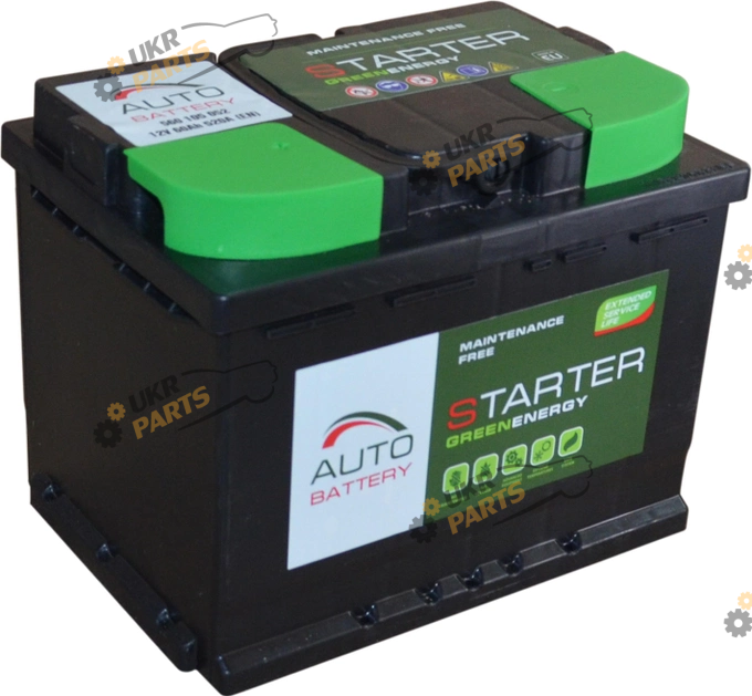 Автомобильный аккумулятор Monbat STARTER GE (+/-) EN520 60 Ач (СТ-00147622)