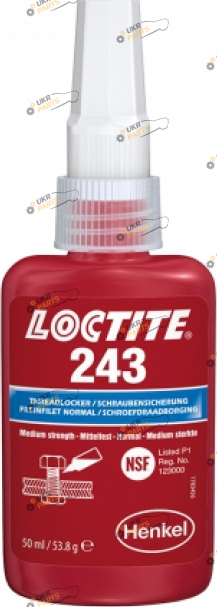 Фиксатор резьбы на анаэробной основе Loctite 243 10 мл (1918989)