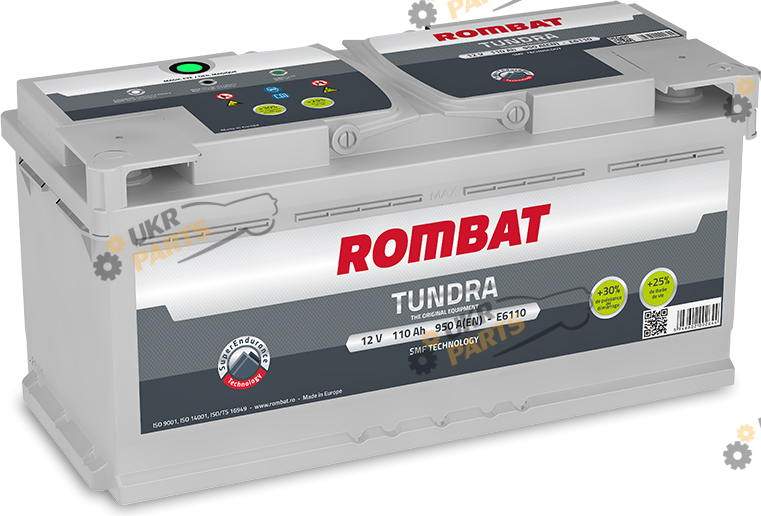 Автомобильный аккумулятор Rombat TUNDRA PLUS 110 Ач (E6110)