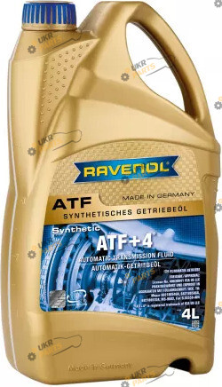 Масло трансмиссионное Ravenol ATF+4 Fluid 4 л (1211100-004)