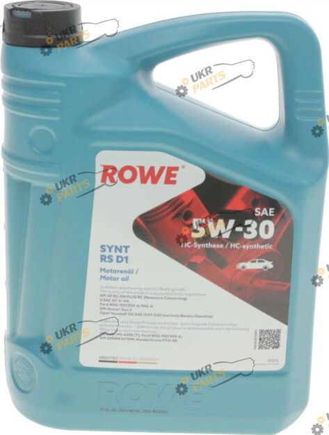Моторное масло Rowe Hightec Synt RS D1 5W-30 5 л (20212-0050-99)