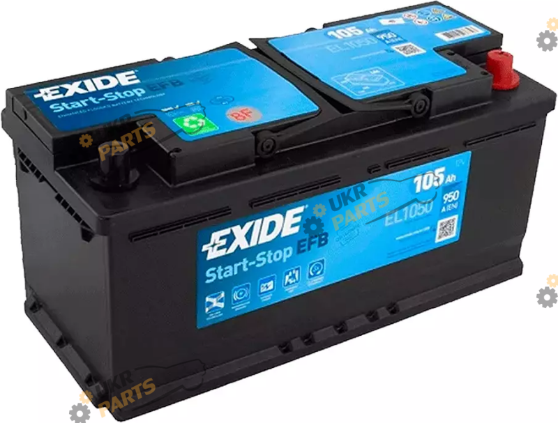 Автомобильный аккумулятор Exide 6СТ-105 АзЕ EFB 105 Ач (EL1050)
