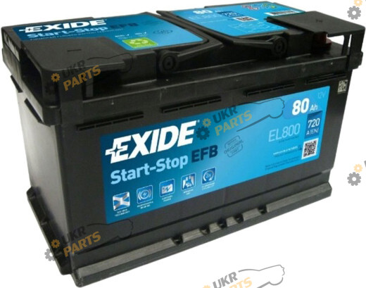 Автомобильный аккумулятор Exide Start-Stop EFB 720A 80 Ач (EL800)