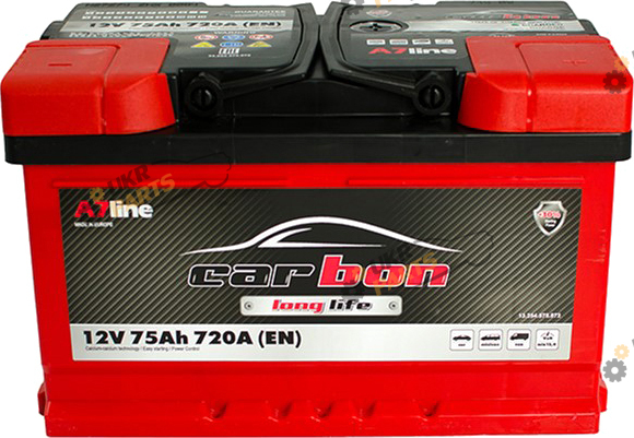 Автомобильный аккумулятор Carbon sb_низький (0) Euro 75 Ач (CRB75-00L)