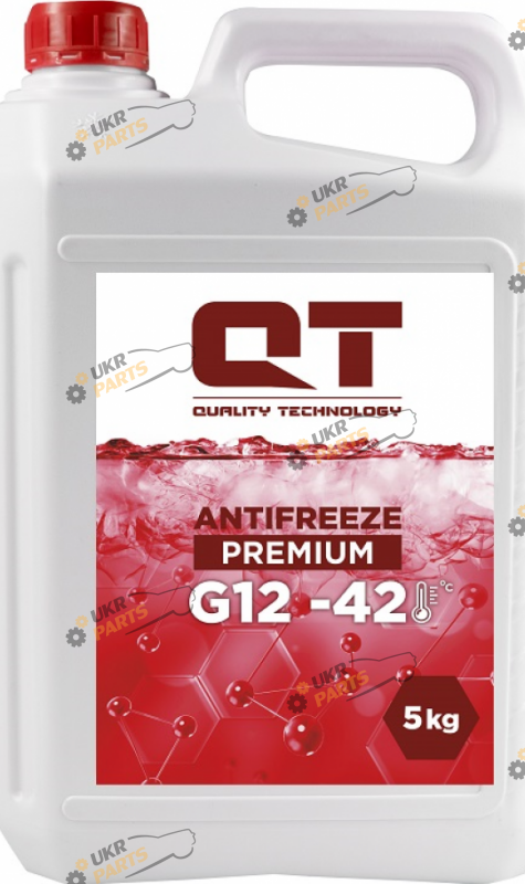 Антифриз QTech PREMIUM-42 G12 G12 красный 5 л (QT511425)
