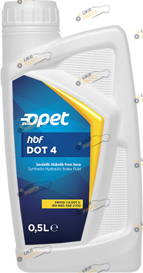 Тормозная жидкость Opet DOT 4 HBF 0.5 л (601216824)