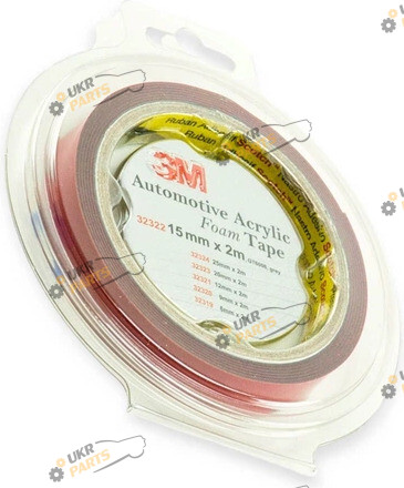 Двухсторонний Скотч 3M gt6008 2 м / 15 мм (32322)
