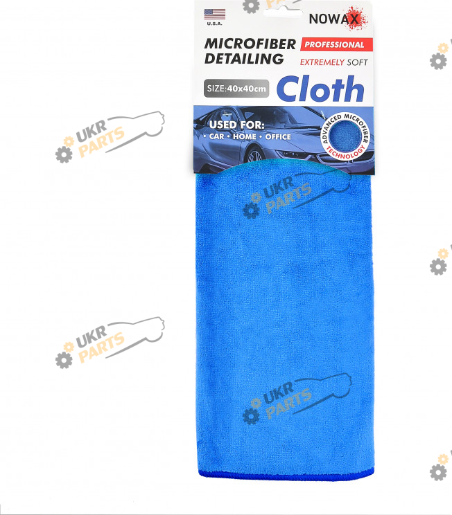 Микрофибровая салфетка универсальная NOWAX ultra-soft синяя (NX68440)