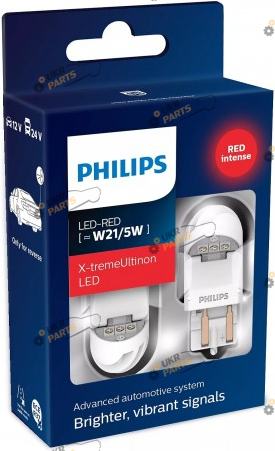 Лампочка Philips W21/5 12/24V X-tremeUltinon LED gen2 red B2 (11066XURX2)