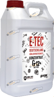 Концентрат антифриза E-TEC -40 Glycsol G12+ красный 4 л (4457)