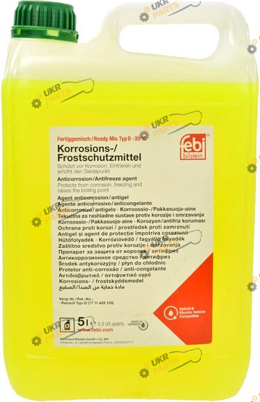 Антифриз Febi Korrosions-Frostschutzmittel G11 зелёный 5 л (26581)