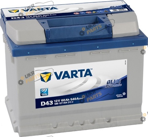 Автомобильный аккумулятор Varta Blue Dynamic (+/-) D43 60 Ач (560127054)