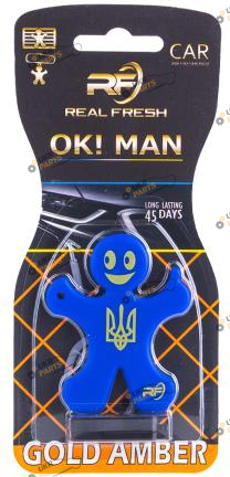 Ароматизатор DrMarkus REAL FRESH OK ! MAN Premium Gold Amber | (5526)