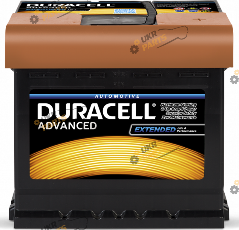 Автомобильный аккумулятор Duracell ADVANCED EN450A, R+ 50 Ач (DA50)