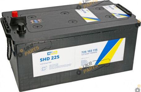 Грузовой аккумулятор Cartechnic SHD ULTRA POWER, L+ 1150 А 225 Ач (CART725103115)