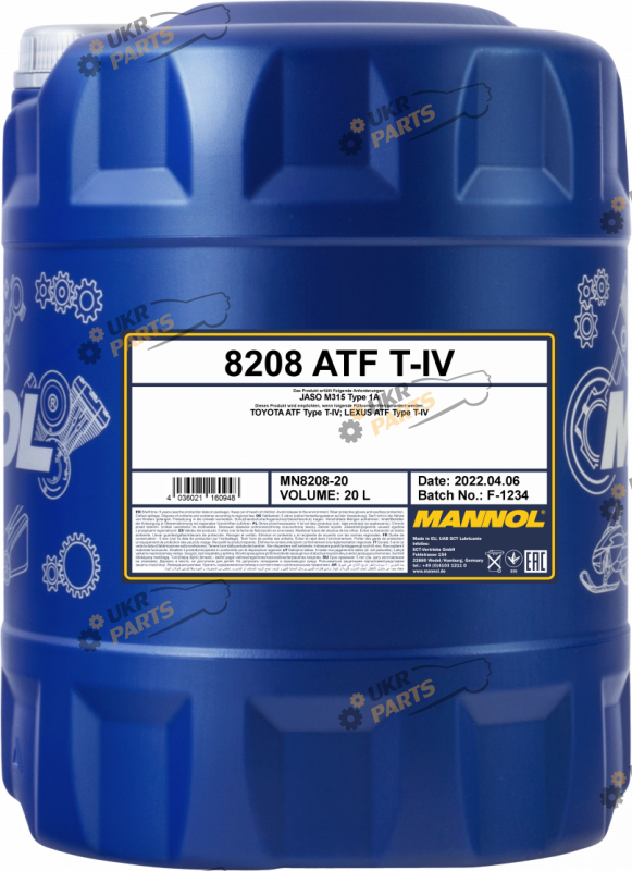 Масло трансмиссионное Mannol O.E.M. for Toyota Lexus 20 л (MN8208-20)