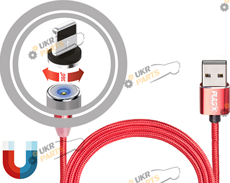Кабель Pulso Lightning 2.4 А (MC-2302L RD)