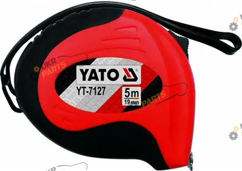 Рулетка Yato с магнитным наконечником и нейлоновым покрытием 8м (YT-7128)