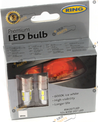 LED лампа Ring R5W 12V BA15s 3 Вт (RW207LED)