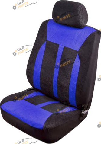 Чехлы для сидений Vitol Velur черно-синие (VSC-38261V-6 BK/BL)
