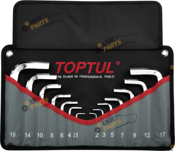 Набор шестигранников Toptul 14 шт (GPAQ1401)