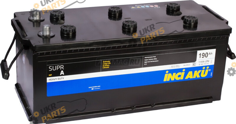 Грузовой аккумулятор INCI AKU SuprA HD 1100 А 190 Ач (B 190 110 313)