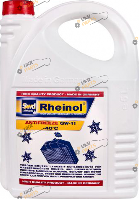 Антифриз Rheinol G11 синий 5 л (GW11-40°C 5L/39120,580)