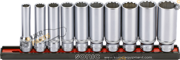 Набор торцевых головок Sonic квадрат 3/8