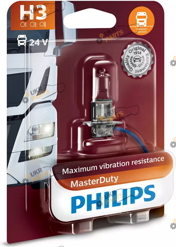 Галогеновая лампа Philips MASTERDUTY H3 1 шт (13336MDB1)