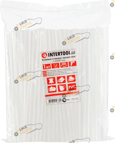 Клеевые стержни Intertool 7.4мм*200мм 1 кг (RT-1036)