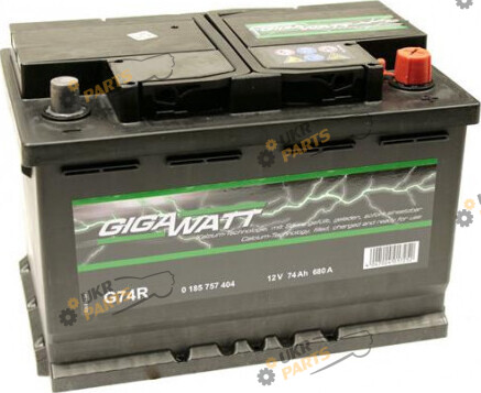 Автомобильный аккумулятор Gigawatt R+ 680 А 74 Ач (0185757404)
