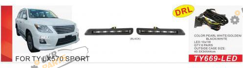Фара противотуманная DLAA 4 Вт Lexus LX 570 2007-12 (TY-669-LED/DRL)