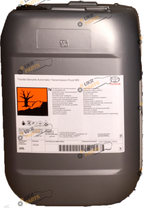 Масло трансмиссионное Toyota ATF WS 20 л (08886-80803)