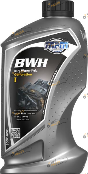 Масло для муфты MPM Oil BORGWARNER FLUID GEN I 1 л (50001BWH)