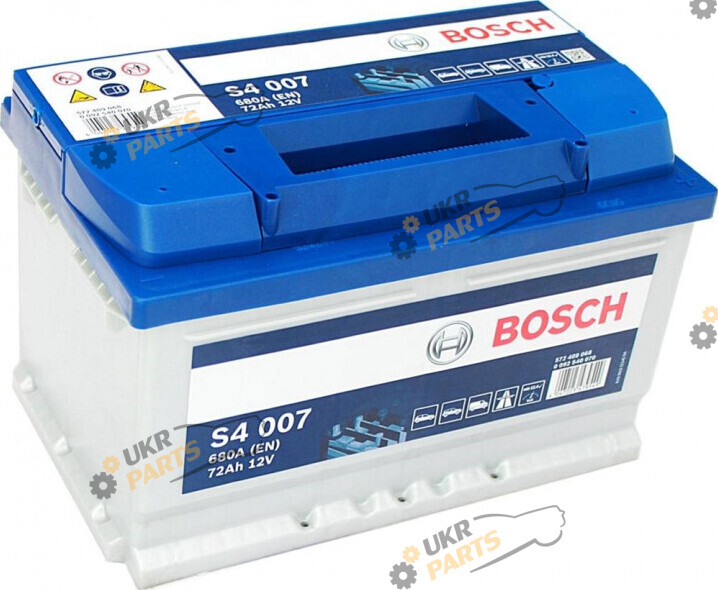 Автомобильный аккумулятор Bosch Ев (-/+) S4007 72 Ач (0092S40070)