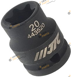 Головка ударная Torx E JTC квадрат 1/2