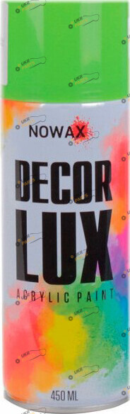 Аэрозольная краска NOWAX DECOR LUX флуоресцентная зеленый 450 мл (NX48046)