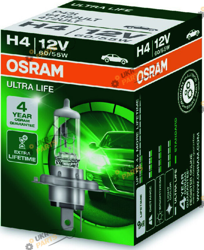 Галогеновая лампа Osram ULT H4 1 шт (4052899425125)
