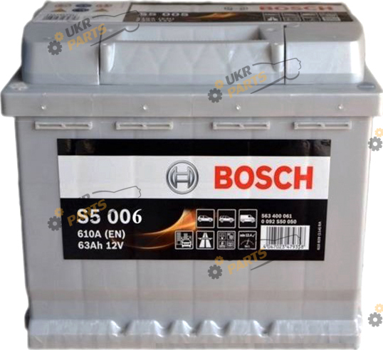 Автомобильный аккумулятор Bosch 63 Ач (0092S50060)