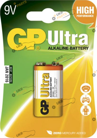 Крона GP Ultra alkaline 6LF22 1 шт. (GP1604AU)