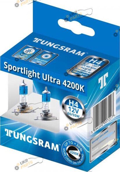 Галогеновая лампа Tungsram Megalight Ultra 120 H4 2 шт (50440SNU.2D)