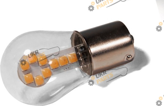 Лампочка StarLight T25 18 диодов SMD 3030 12V 1.5W AMBER в стеклянной колбе (29050132)